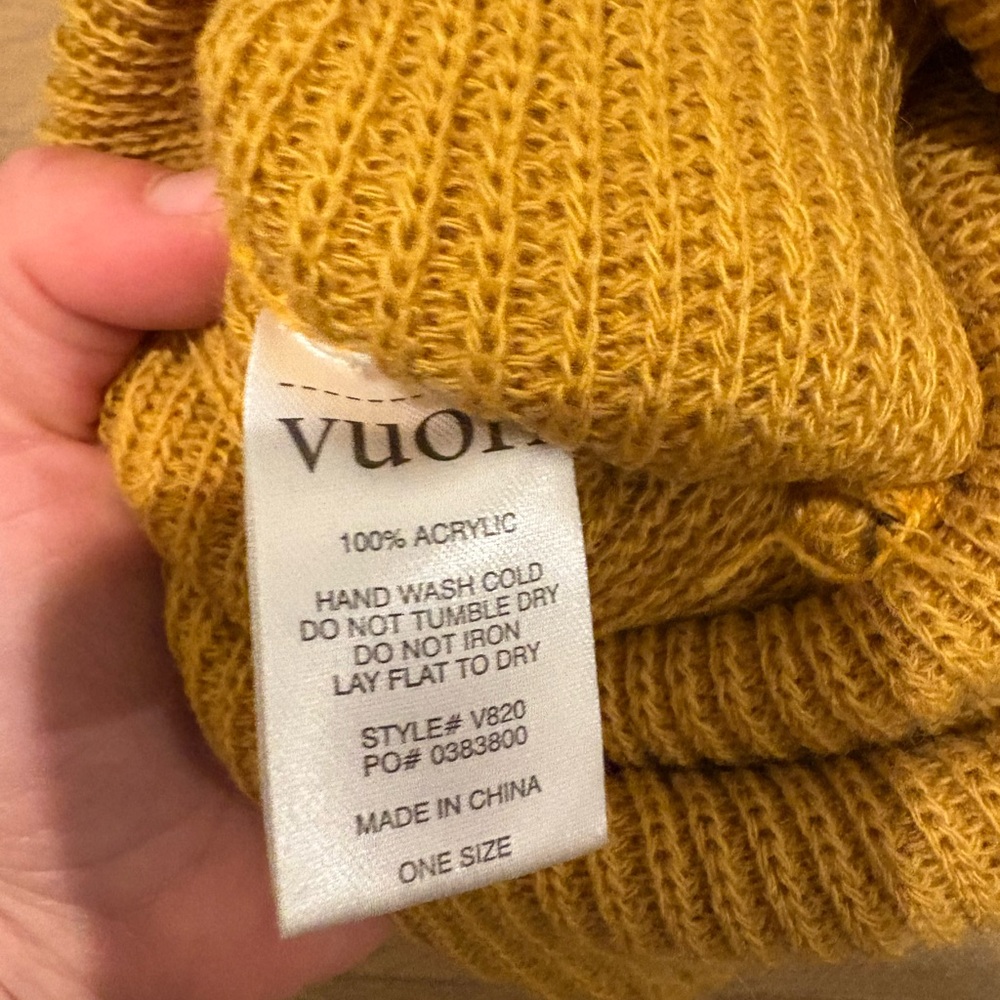 Vuori Mustard Knit Beanie - Picture 2 of 2